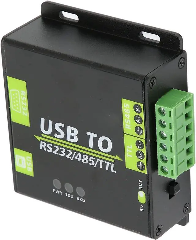 Alt view image 4 of 7 - USB to RS232/485/TTL Isolation Converter Fast Communication, Strong Anti Interference Adapter Module with Aluminum Alloy Shell