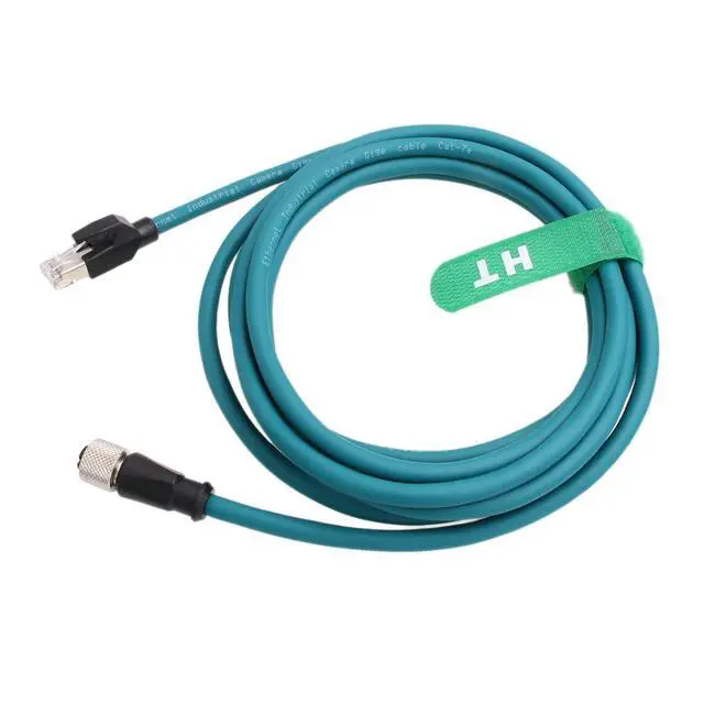 Alt view image 5 of 5 - Ethernet Network Cable M12 A-Coded 8 Pin Female to RJ45 Cat7e Patch Cord for Industrial Actuator Sensor Profibus Automation Application 15m