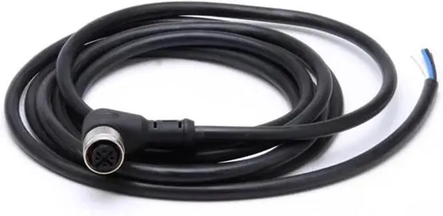 Alt view image 3 of 7 - Connector Cable M12-8Pin Proximity Switch p/Lug NPN PNP Elbow 4Holes 5Holes 4Pins 5Pins Aviation p/Lug with 2m Wire(Elbow Female,1PCS_PUR Shielded Cable_4P)