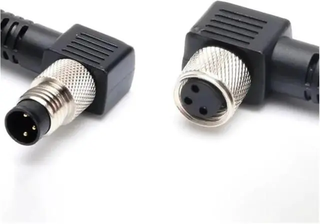 Alt view image 6 of 7 - Connector Cable M12-8Pin Proximity Switch p/Lug NPN PNP Elbow 4Holes 5Holes 4Pins 5Pins Aviation p/Lug with 2m Wire(Elbow Female,1PCS_PUR Shielded Cable_4P)