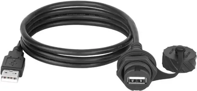 Main image of Industrial M20 USB2.0 1.5A IP67 p/Lug Socket Data Extension Cable IP67 Aviation USB Connector Quick Bayonet Connect(USB 2m Cable,Metal Nut)