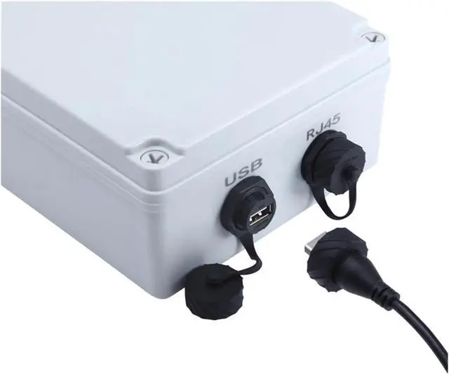 Alt view image 4 of 5 - Industrial M20 USB2.0 1.5A IP67 p/Lug Socket Data Extension Cable IP67 Aviation USB Connector Quick Bayonet Connect(USB 2m Cable,Metal Nut)