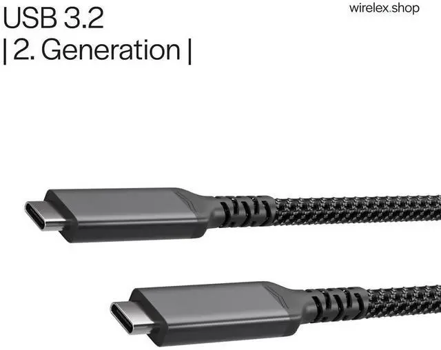 Alt view image 4 of 4 - Flexline® -USB-C Charging Cable, 3.2, 100W PD, Textile, 1 m