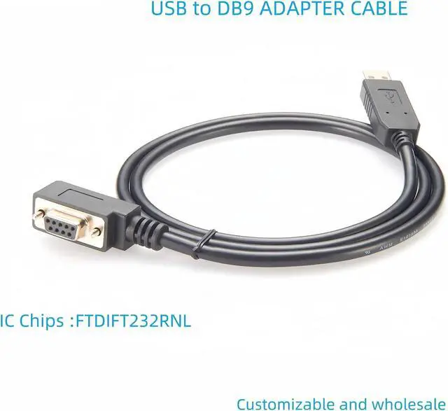 Alt view image 4 of 6 - USB A 3.0 to RS232 Serial Adapter with FT232 Chipset USB Male to RS232 DB9 Female Converter Cable Compatible with The 11,10, 8, 7