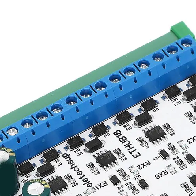 Alt view image 4 of 7 - RJ45 to 8 RS485 Hub Converter with Overvoltage Protection, Adjustable Baud Rate, DC7-30V for Security Monitoring & Home Automation (with Housing)