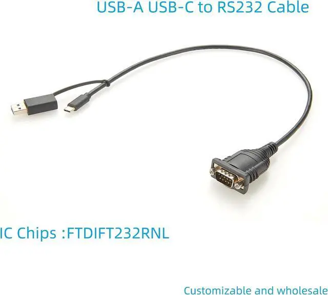 Alt view image 4 of 5 - USB to RS232 Serial Adapter with FT232 Chipset USB to RS232 DB9 Male Converter Cable Compatible with The Windows 11,10, 8, 7, Vista, XP