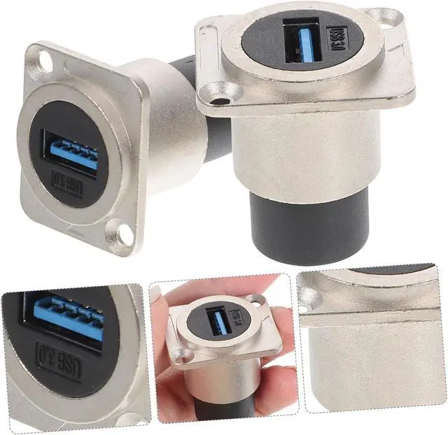 Alt view image 5 of 7 - KICHOUSE 5sets USB Front Panel Adapter USB 3.0 Bulkhead Connector Pass Through Design 2pcs*5