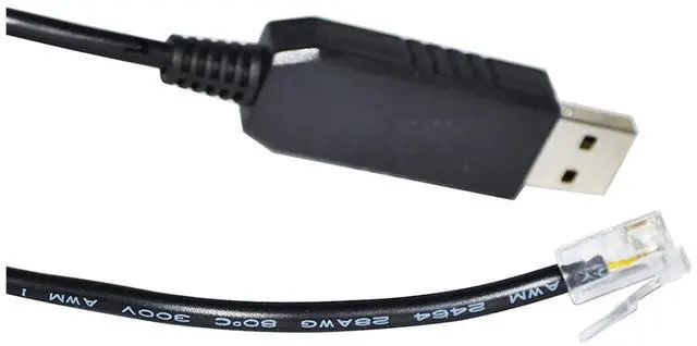 Alt view image 2 of 3 - HFHYDZSW Industrial F/;TD/;1 FT232RL CHIP USB to RS485 RJ11 RJ12 Adapter Converter Serial Communication Cable Fit Fit Compatible RS485 Host Computer KABLE(8M)