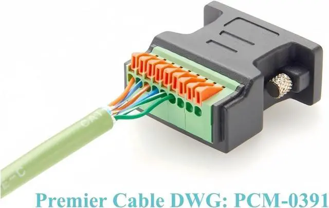 Alt view image 4 of 4 - DB9 Female 9 Pin to Terminal Block CAN Terminator CAN Bus Adapter RS232 Serial Port Solderless to Screw Terminal Resistance