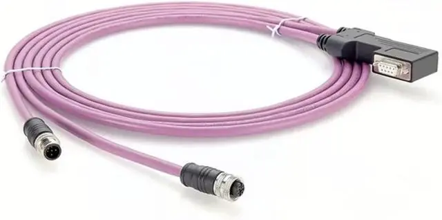 Main image of CANopen CanBus DB9 to M12 Male Female 5 Pin A Code PLC Controller RS232 Cable with Programming Port Right Angle Cable