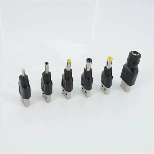 Alt view image 6 of 7 - 1pcs USB Type A Male to DC Connector 2.5x0.7 3.5x1.35 4.0x1.7 5.5x2.1 5.5x2.5 Male 5.5x2.1 Jack Female Power Adapter Converter(1x 2.5x0.7mm Male)