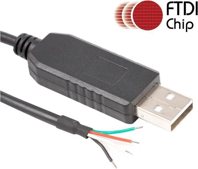 Alt view image 2 of 5 - USB Serial Cable RS232 Converter Wire End WE 4 Pins F/;TD/;1 4P Adapter 1.8M