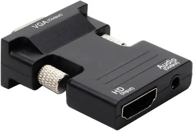 Alt view image 2 of 6 - HDMI-Compatible to VGA Adapter 1080P VGA to HDMI-Compatible Converter with Audio Output for PC Laptop TV Box Projector HDTVC(VGA to HD)