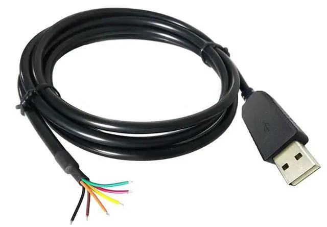 Main image of F/;TD/;1 USB Serial Converter Cable FT231XS USB-RS232-WE-1800 Wire End(180cm,6c TX RX G V CTS RTS)