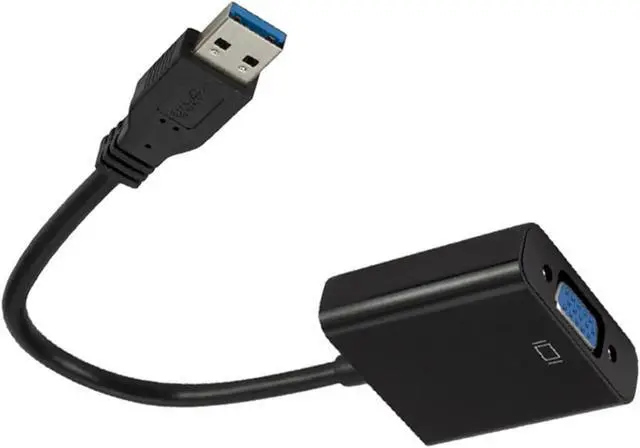 Alt view image 5 of 7 - USB 3.0 to VGA Adapter Video Graphic Card Display External Cable Adapter Male USB 3.0 to Female VGA Connector for PC HDTV 1080P