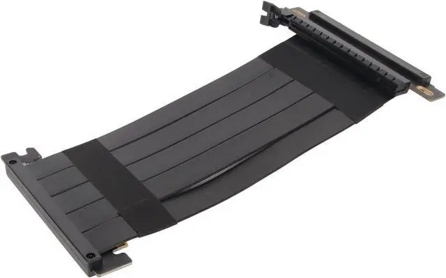 Alt view image 2 of 7 - PCIe 4.0 x16 Riser Cable, High Speed GPU Extension Cable, Flexible Double Sided 180 Degree Graphics Card Extender for 4090 4080 and RX 7900 XT 7800 XT with EMI (50cm)