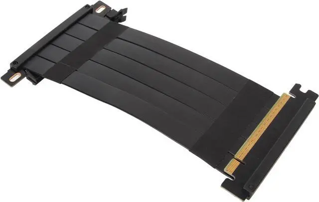 Alt view image 3 of 7 - PCIe 4.0 x16 Riser Cable, High Speed GPU Extension Cable, Flexible Double Sided 180 Degree Graphics Card Extender for 4090 4080 and RX 7900 XT 7800 XT with EMI (50cm)