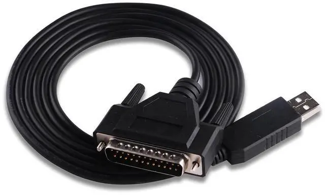 Alt view image 2 of 4 - USB to RS232 DB25 Serial Adapter Cable Compatible with The Fanuc CNC DNCLINK Configuration Copy Setting(5M)