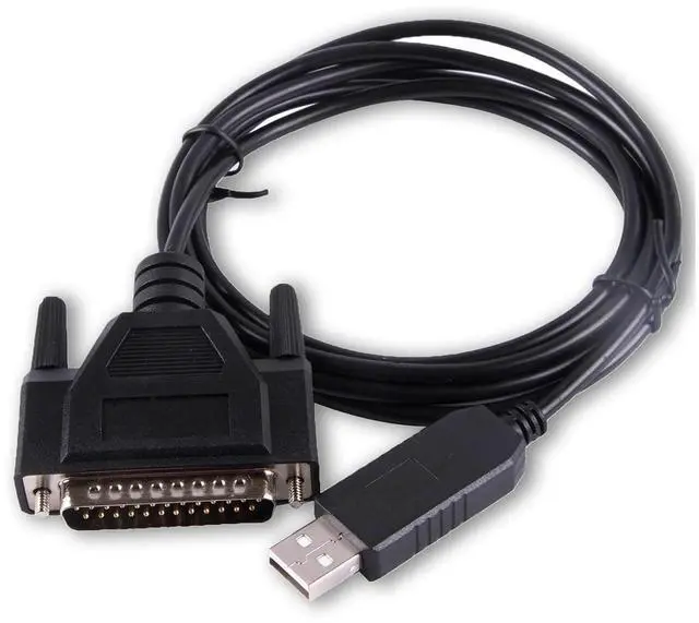 Alt view image 3 of 4 - USB to RS232 DB25 Serial Adapter Cable Compatible with The Fanuc CNC DNCLINK Configuration Copy Setting(5M)