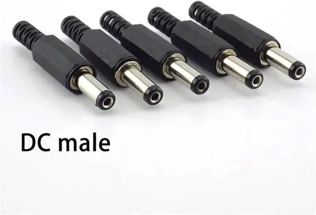 Alt view image 6 of 6 - 5/10pcs DC Female Male Connectors Power 5.5mm x 2.1mm Male Female Jack Socket Adapter Electric Wire Terminals(10 pcs DC Female)