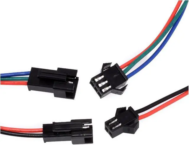 Alt view image 2 of 5 - 10Pcs SM2.54 SM 2.54mm Pitch 2P 3P 4P 5P 6P 8P 10P Male Female p/Lug Jack JST Wire Connector 26AWG Cable Adapter(Female Head,20CM_10P 10PCS)