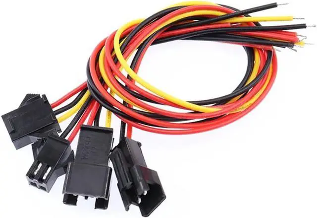 Alt view image 5 of 5 - 10Pcs SM2.54 SM 2.54mm Pitch 2P 3P 4P 5P 6P 8P 10P Male Female p/Lug Jack JST Wire Connector 26AWG Cable Adapter(Female Head,20CM_10P 10PCS)