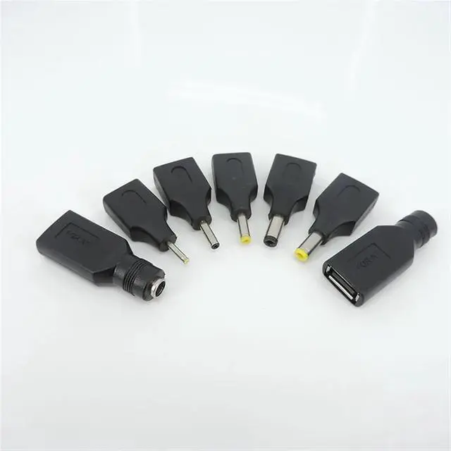 Alt view image 4 of 7 - 1pcs USB Type A Female to DC Male 2.5x0.7 3.5x1.35 4.0x1.7 5.5x2.1 5.5x2.5 Male Jack Female Power Adapter Connector Converter(5.5x2.1mm Female)