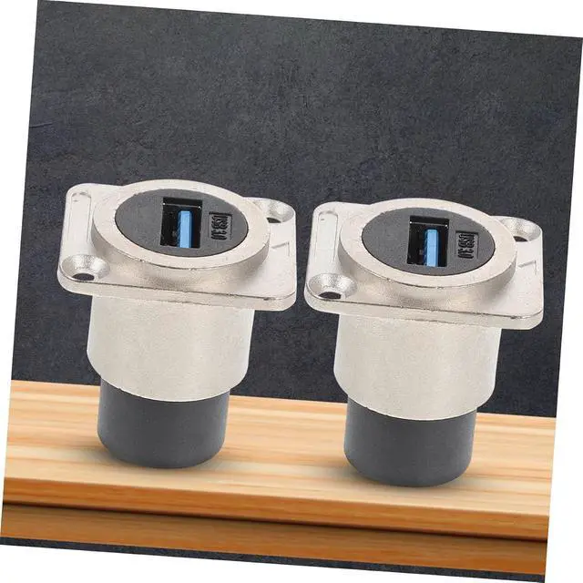 Alt view image 2 of 7 - 10pcs Usb Panel Mount Coupler Usb Flush Mount Connector for Easy Installation Data Connection for Industrial and Home Use