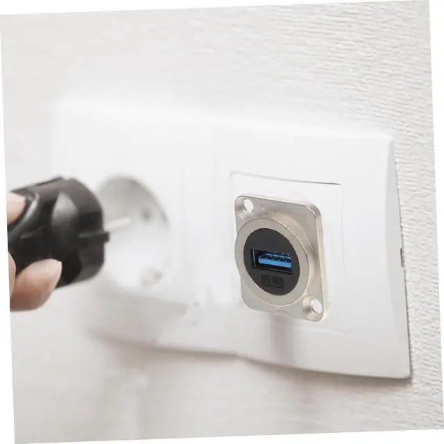 Alt view image 4 of 7 - 10pcs Usb Panel Mount Coupler Usb Flush Mount Connector for Easy Installation Data Connection for Industrial and Home Use