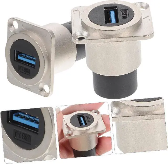 Alt view image 5 of 7 - 10pcs Usb Panel Mount Coupler Usb Flush Mount Connector for Easy Installation Data Connection for Industrial and Home Use