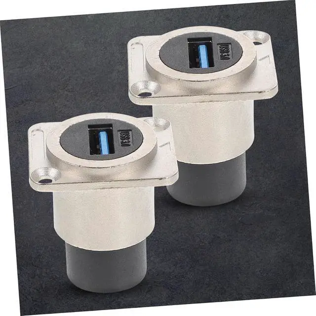 Alt view image 6 of 7 - 10pcs Usb Panel Mount Coupler Usb Flush Mount Connector for Easy Installation Data Connection for Industrial and Home Use