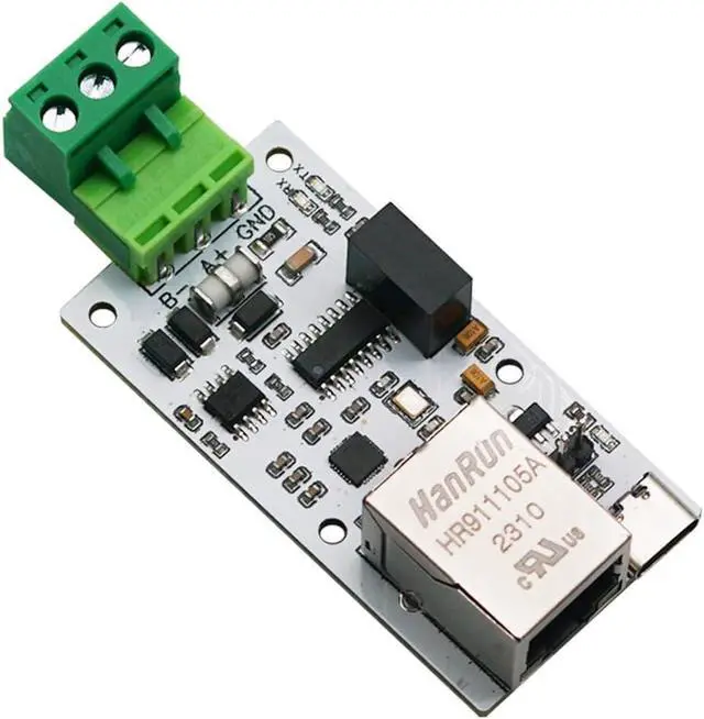 Alt view image 2 of 5 - Serial Port to ETH Ethernet (RJ45) Module Digitally&Power Isolated USB a to RJ45 Converter Module Interface TTL RS232 RS485 to ETH RJ45 Network Port (RS485 to ETH)