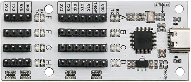 Alt view image 2 of 6 - USB to TTL 8-Way Serial CH348 Independent Control Chip Serial Adapter Interface Converter Port USB to UART 8-Way TTL Serial Port COM Work independently Without Interfering