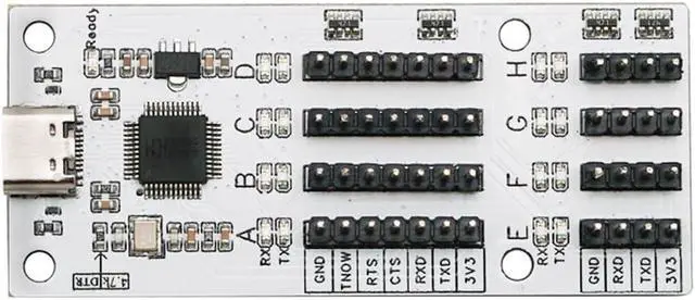 Alt view image 3 of 6 - USB to TTL 8-Way Serial CH348 Independent Control Chip Serial Adapter Interface Converter Port USB to UART 8-Way TTL Serial Port COM Work independently Without Interfering