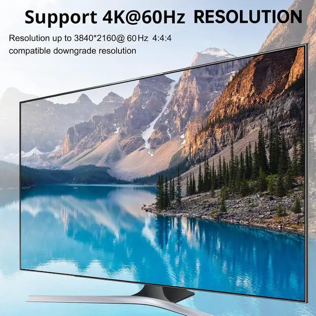 Alt view image 4 of 7 - KCEVE 4K KVM Switch 1 Monitors 2 Computers HDMI, USB 3.0 KVM Switch 2 Ports 4K@60Hz for 2 Computer Share Keyboard Mouse, with Wired Remote