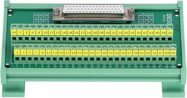 Main image of DB0 to Terminal Connector, Screw Terminal Block Distribution Module, Din Rail Mot Interface Module for DB0M7