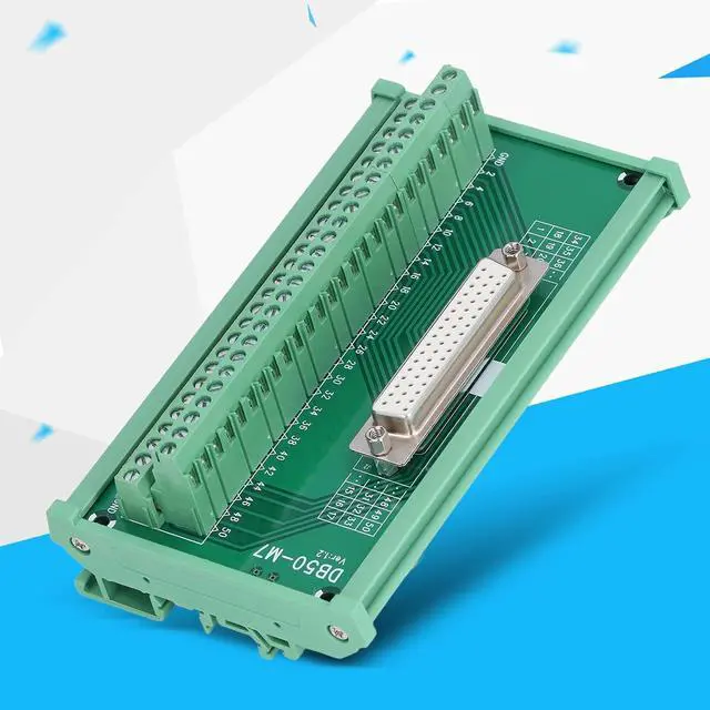 Alt view image 4 of 7 - DB0 to Terminal Connector, Screw Terminal Block Distribution Module, Din Rail Mot Interface Module for DB0M7