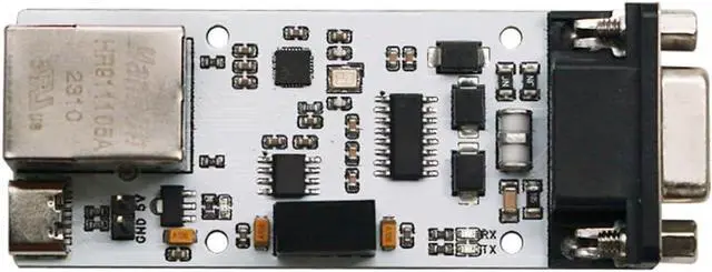 Alt view image 2 of 4 - Serial Port to ETH Ethernet (RJ45) Module Digitally&Power Isolated USB to RJ45 Converter Module Interface TTL RS232 RS485 to ETH RJ45 Network Port (RS232 to ETH)