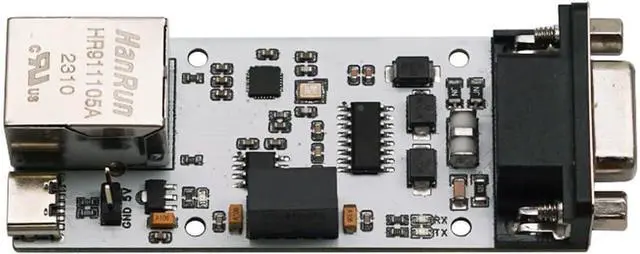 Alt view image 4 of 4 - Serial Port to ETH Ethernet (RJ45) Module Digitally&Power Isolated USB to RJ45 Converter Module Interface TTL RS232 RS485 to ETH RJ45 Network Port (RS232 to ETH)