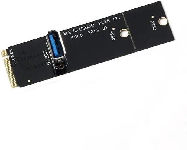 Main image of NGFF to PCI-E 16x Slot Riser Card PCIE to M2 Adapter USB 3.0 Extender M.2 M Key for Graphics Card for BTC Miner Antminer Mining