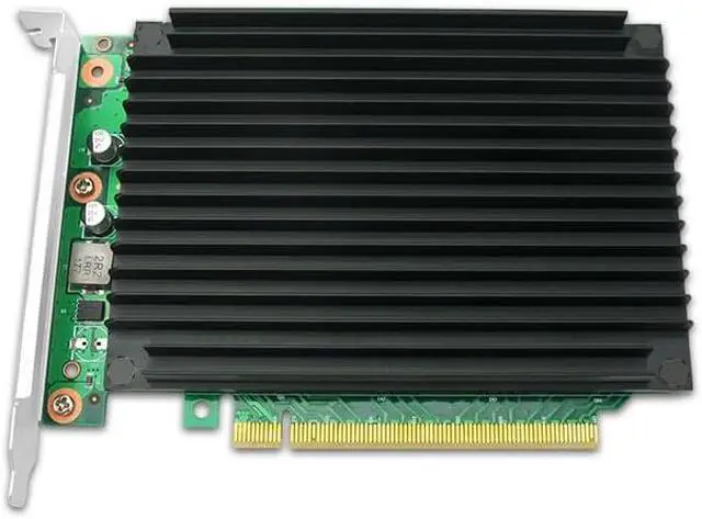 Alt view image 2 of 3 - PCIe 4.0 x16 to M.2 NVMe Adapter PCIe Bifurcation with Heatsink, 4 X4 NVMe M.2 SSD in Size 2242/2260/2280-PE3162-4I