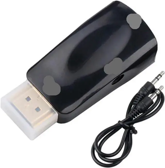 Main image of HDMI-Compatible Male to V/GA Female Adapter HD 1080P Cord Converter for PC TV Box Computer Display Projector(Black with Cable)