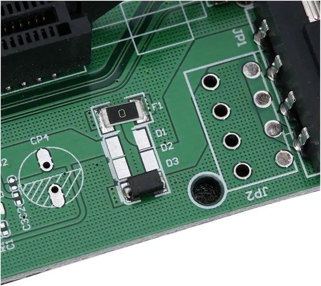 Alt view image 6 of 6 - 60cm PCI-Express PCI-E 1X to 16X Riser Card Adapter PCIE Extender + USB 3.0 Cable + SATA to 4Pin IDE Molex Power Cord QJY99, Green