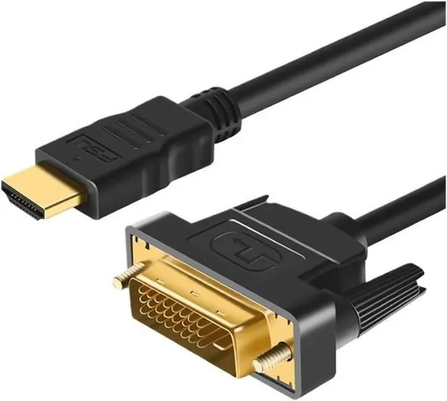Alt view image 3 of 5 - Adapter Cable HDMI Input to Output Converter Plated pl-UG DVI to Converter Cable for Computers Monitors TVs Projectors(5M)