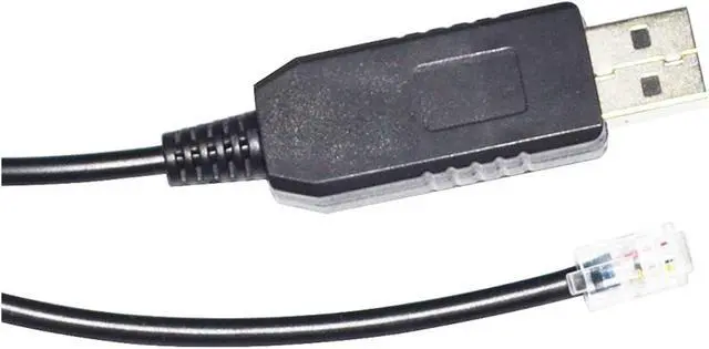 Alt view image 2 of 4 - Industrial F1T`D2I FT232RL CHIP USB to RS232 RJ11 RJ9 4P4C Serial Cable Fit Fit Compatible PC to NEXSTAR Hand Control of AVX Mount KABLE(1.8M)
