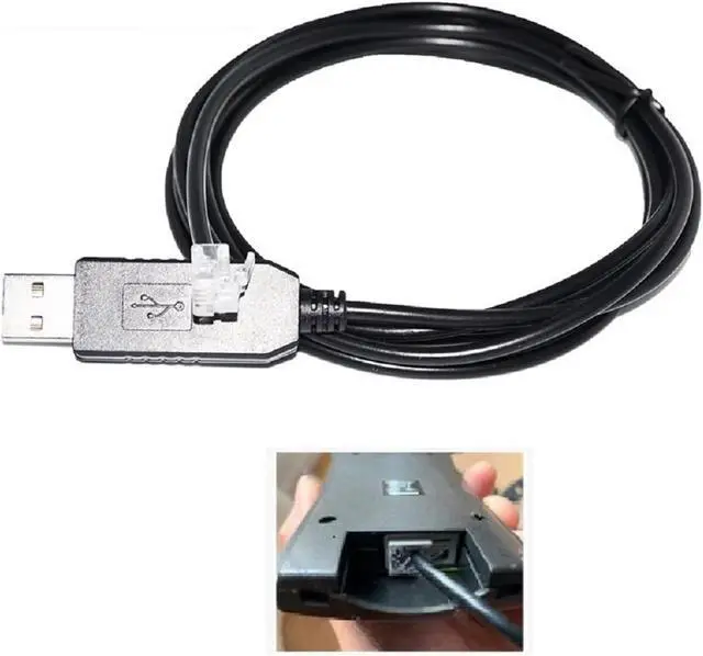 Alt view image 4 of 4 - Industrial F1T`D2I FT232RL CHIP USB to RS232 RJ11 RJ9 4P4C Serial Cable Fit Fit Compatible PC to NEXSTAR Hand Control of AVX Mount KABLE(1.8M)