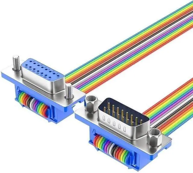 Alt view image 3 of 3 - 1Pcs D-SUB DB9 DB15 DB25 DB37 DIDC 9 15 25 37Pin Male Female D-SUD Serial Port Connector Adapter RS232 COM Cable(DB37 F to F,40cm)