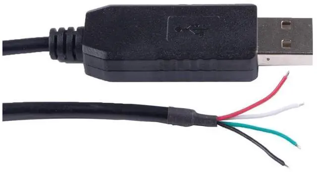 Main image of RS485 Converter Cable Chip to 4 Wires 6 Cores End Connector Wiring Pinout USB Serial RS485 Cable Support Ard-uino Win10 Win8 (Size : 6ft, Color : Black Shell 4 Wires)