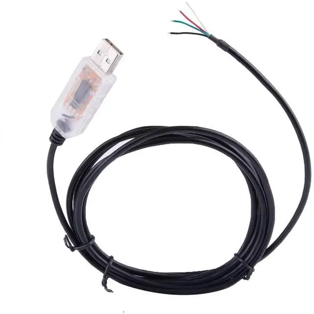 Alt view image 7 of 7 - RS485 Converter Cable Chip to 4 Wires 6 Cores End Connector Wiring Pinout USB Serial RS485 Cable Support Ard-uino Win10 Win8 (Size : 6ft, Color : Black Shell 4 Wires)