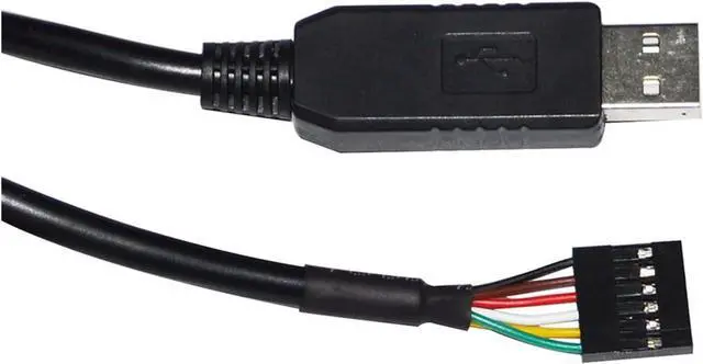 Main image of Industrial F1T`D2I FT232RL USB UART TTL 5V 3V3 to 6PIN 0.1" Pitch Jumper Download Cable TTL-232R-5V VCC GND TXD RXD CTS RTS(5M,TTL 5V 1X6P)
